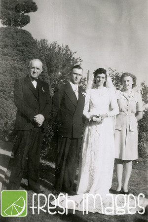 1946-9 Verna Marvin Wedding 2