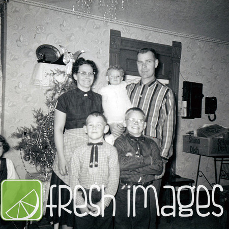 1957 Christmas Fred Dale Gordon Daryl Clarice 2
