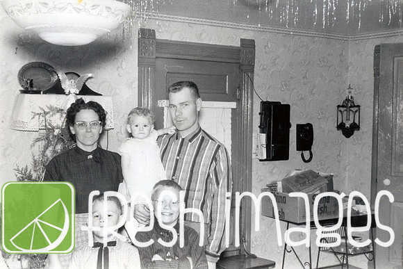 1957 Christmas Fred Dale Gordon Daryl Clarice